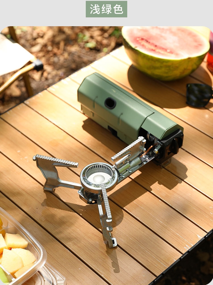 ポータブルカセットガスコンロ - アウトドアキャンプクッカー