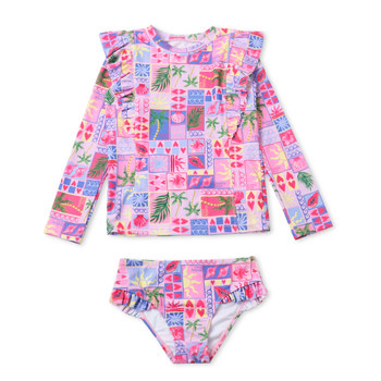 
MEMORYBODY Children's Long Sleeve Sunscreen Swimsuit