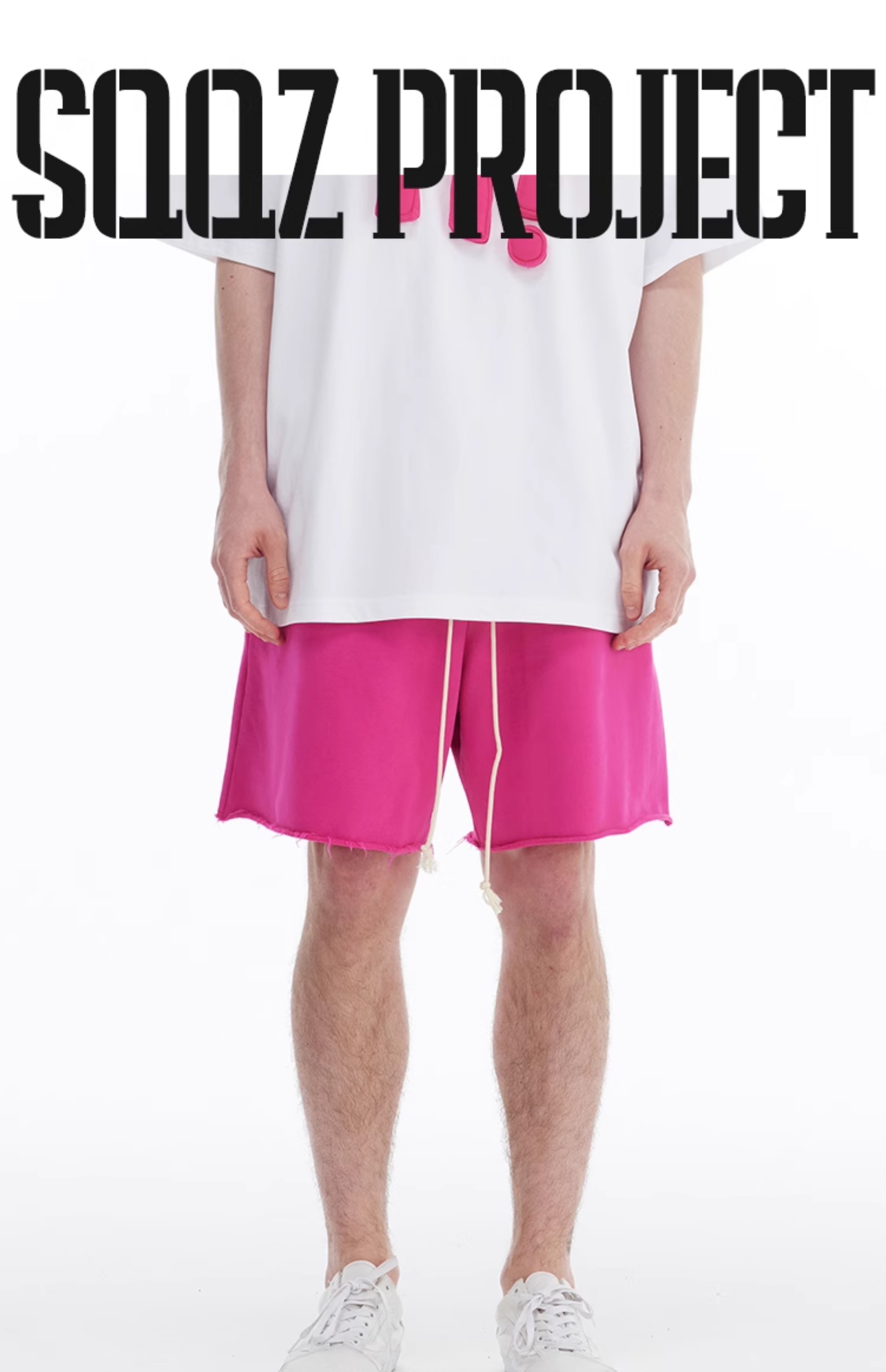 Sqqz Terry Shorts Loose Fit Pink - Nanji & Corn Studio