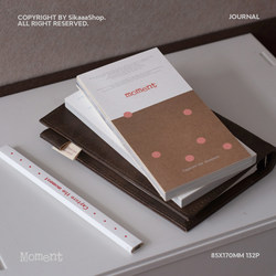 Sikaaashop Original Moment Journal, Colored Pages, Narrow Format, Bare Spine, Can Be Spread Flat, in Stock