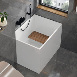 Household Adult Small Apartment Integrated Japanese-Style Mini Deep Soaking Freestanding Movable Bathtub Acrylic Bathtub