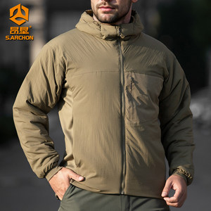 
Angken Outdoor New Winter Tactical Cotton Jacket Men's Waterproof Windproof Warm Jacket Hooded Thickened Wear-Resistant Cotton Jacket