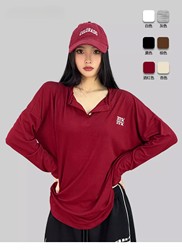 Street Dance Trendy Brand Lazy Hip-Hop Hottie Jazz Dance Top Women's Spring and Autumn Loose Hip-Hop American Style Long-Sleeved T-Shirt