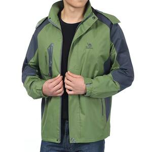 Men's outdoor casual jacket spring and autumn windbreaker jacket workwear wear-resistant work clothes mountaineering clothes top