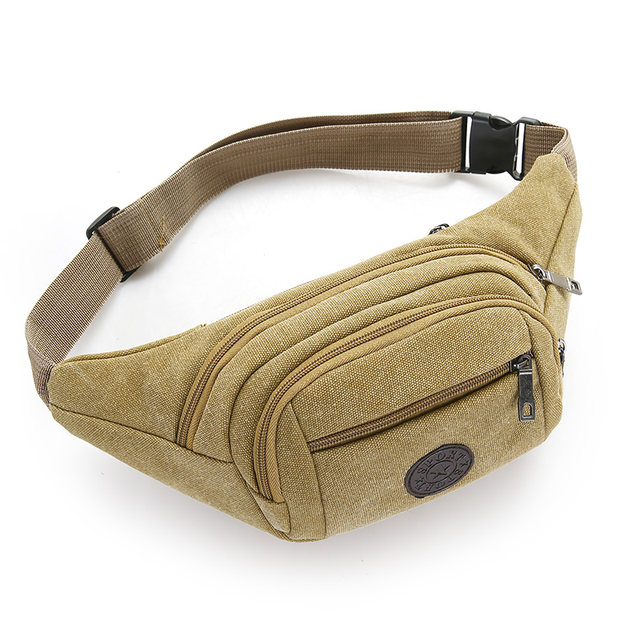 Men's waist bag work site multi-functional bag wear-resistant canvas ...