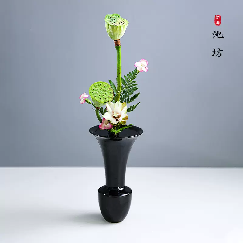 池坊 薄端 御玄緒 花器 花入 華道 茶道具 紙箱 花瓶 華道具 花