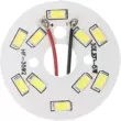 Đèn LED Dán Cường Lực Vòng Nổi Bật Đèn Đèn Phòng Khách Đính Hạt Đèn Ốp Trần Pha Lê Đèn Downlight Đèn 3W5W Bấc Đèn Ban Công tắc - Đèn báo