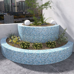 Mosaic Tiles for Flower Beds, Water Pools, Fish Ponds, Flower Beds, Bathroom Walls, Swimming Pools, Frost-Resistant Special Wall Tiles
