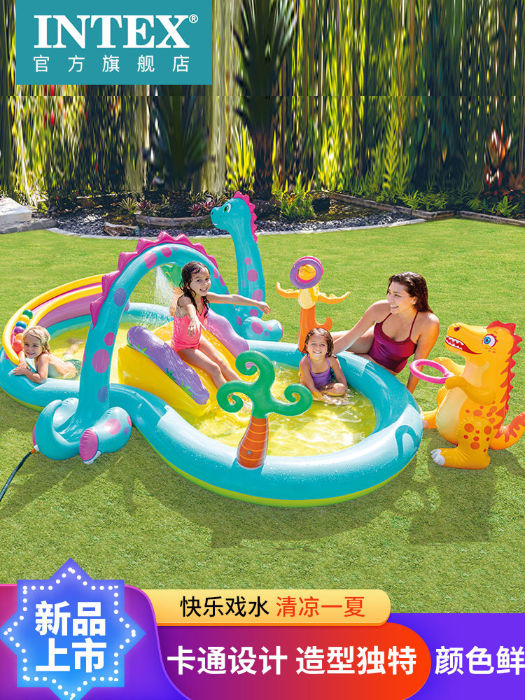 Intex Baby Shark Ocean Ball Pool - Indoor & Outdoor Inflatable Pool