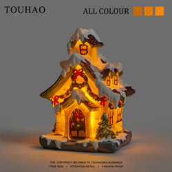 No. 1 Home: Give Them a Sparkling House to Play in during Christmas When They'Re Bored, Atmosphere-Enhancing Night Light Small House Ornament Gift