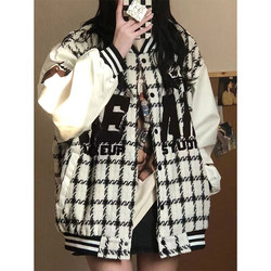 American Retro Baseball Jacket for Men and Women, Versatile Spring and Autumn Trendy Brand High Street Couple Jacket, Loose Fit for Spring and Autumn Wear