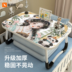 Panda series bed small table office desk dormitory student study desk writing foldable table laptop stand bed desk home children bedroom bay window balcony lap table