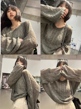 Free shipping insurance, skin-friendly, lazy and waxy knitted sweater