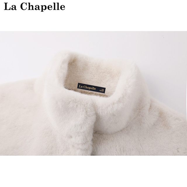 LaChapelle/LaChapelle winter mid-length fur one-piece coat mink velvet ...