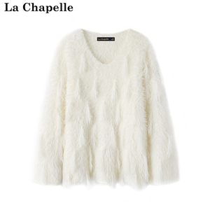 
La Chapelle/La Chapelle autumn and winter new style socialite diamond sweater temperament mohair sweater women