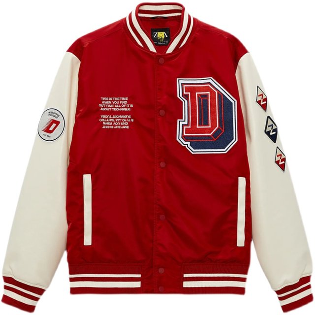 Cabinet 699! Men's retro baseball uniform spliced bomber jacket ...