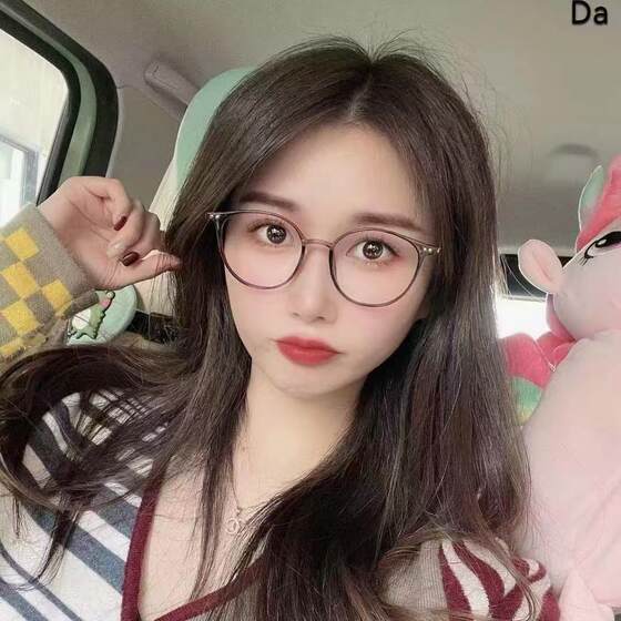 
Xiaohongshu German brand Shitenai lenses cold brown transparent myopia glasses frame for women anti-blue light 9531 frame