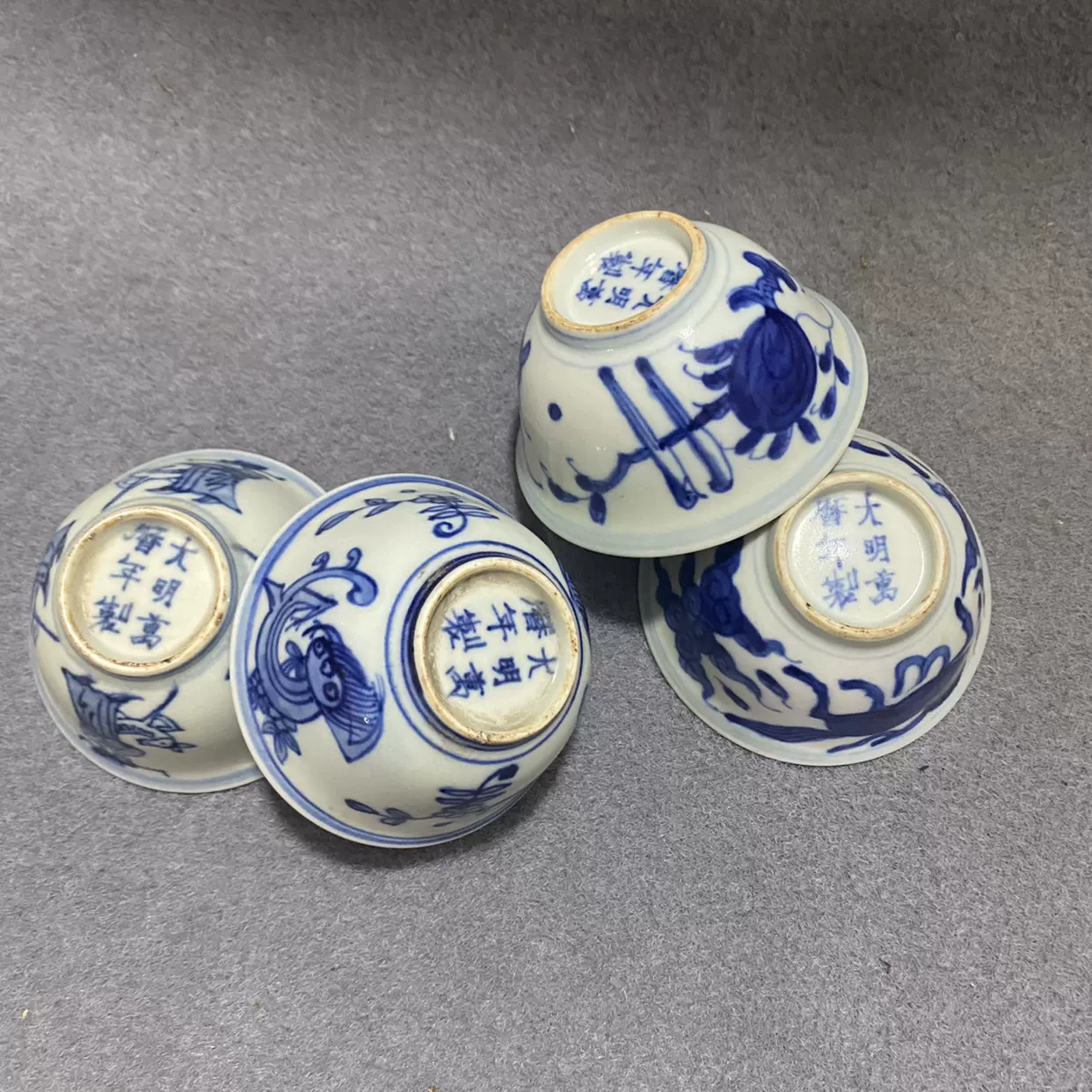 中国古美術✦元代青花龍紋モンゴル包✦文房具・純手描き・細工・置物