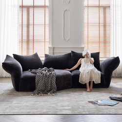 Helen Xianwu Petal Sofa Italian Minimalist Irregular Arc-Shaped Internet-Famous Modern Simple High-End Living Room Fabric Sofa