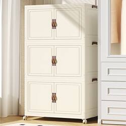 Powerful Storage Cabinet, No Installation Required, Household Living Room Snack and Toy Storage Cabinet, Children's Clothing Storage Box, Storage Cabinet