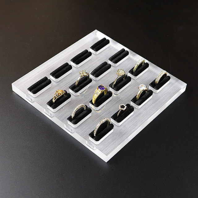 Acrylic ring display stand jewelry ring props jewelry earrings ring storage display rack display plate