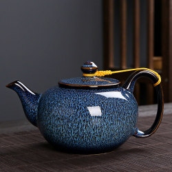 Jingdezhen Kiln-Fired Yixing Teapot Single Tea Brewing Vessel Chinese Tea Set for Home and Office Ceramic Single Pot