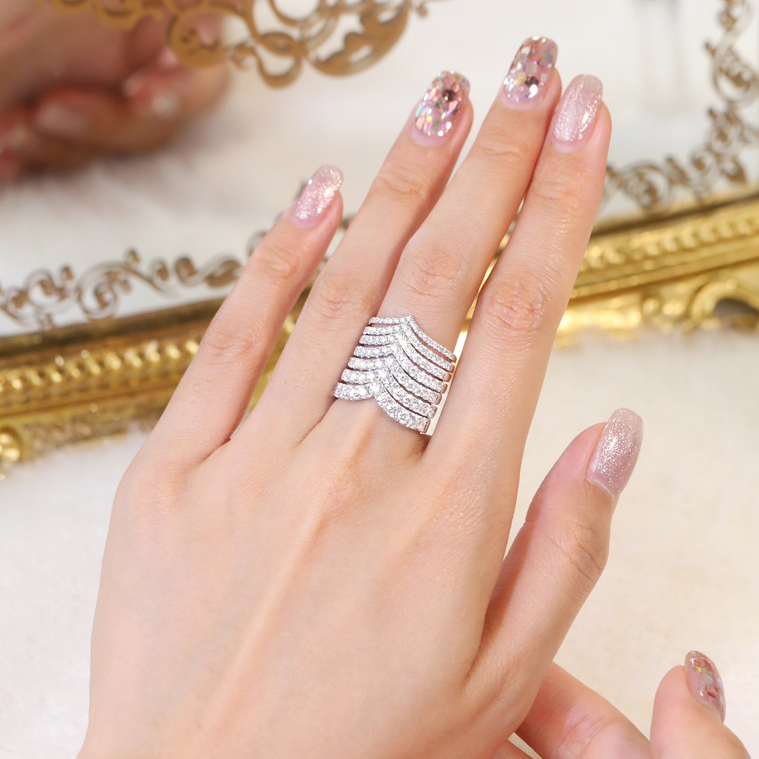 Bague Gem Miner 18K Or avec Diamant - 30pt Coupe Ronde, Diamant Véritable