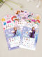 Disney children's nail stickers Frozen girls stickers Baby nail stickers Finger nail patches toys
