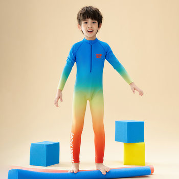 Sanqi new boys' long-sleeved trousers surfing swimsuit