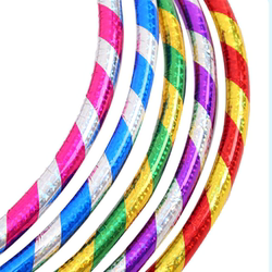 Double Laser Gymnastics Hoops for Adults and Students, Performance Props, School-Specific, Bright and Colorful Hula Hoops