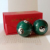 Ring tone ball-50mm green six small tai chi red box + cloth bag 