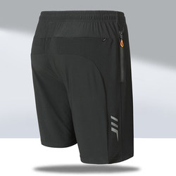 Ice silk shorts men's summer thin loose plus fat size casual mid-size trousers sports quick-drying five-point beach pants