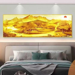 Self-Adhesive Decorative Wall Stickers for Bedroom Headboard, Living Room, Sofa Background Wall, Wallpaper with Persimmon Motif