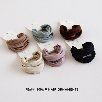 Soft and not hurt your hair ~ The towel hair ring is simple and the leather ribs
