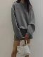 2024 autumn and winter new style plus velvet drawstring sweatshirt cotton A-line skirt skirt casual sports skirt