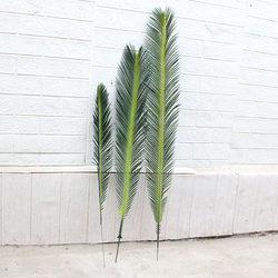 Artificial Plant Green Leaves Cycad Leaves Scenery Decoration DIY Cycad Leaves Plastic Fake Flower Leaves Display Large