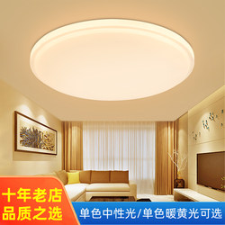 Single-Color Warm Yellow Light Neutral Light Kitchen Bathroom Staircase Corridor Balcony Bedroom Living Room Round Led Ceiling Light