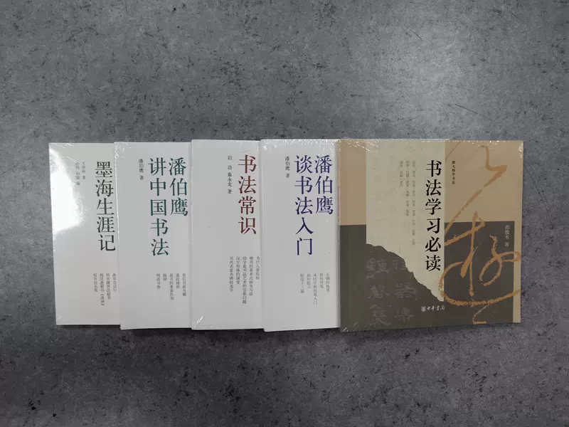 中华书局跟大师学书法（全5册）：书法常识+潘伯鹰讲中国书法+