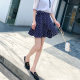 Polka dot short skirt for women in summer high waist strap zipper anti-exposure small retro hip cover chiffon a-line skirt

