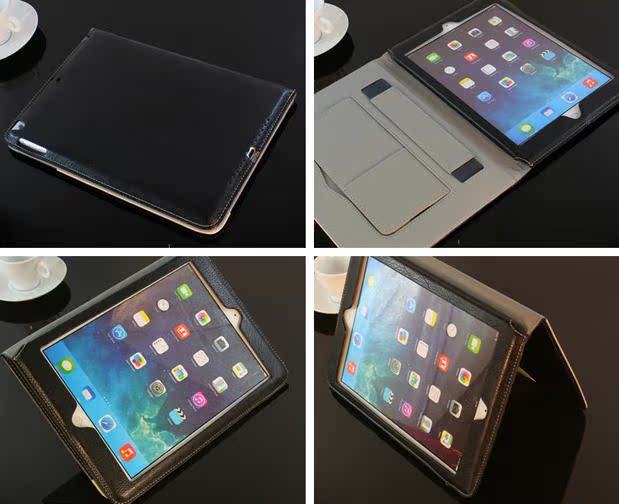 蘋果ipad2/3 ipad4/5真皮套保護殼mini1/2超薄ipad air保護套休眠