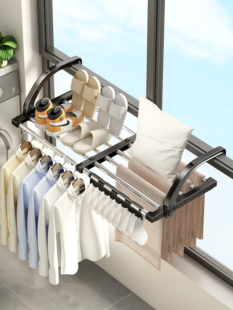 Window Sill Drying Rack Meiread Shoe Drying Rack - Window Sill Organizer for Shoes & Socks
