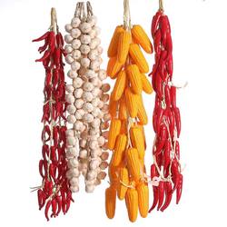 Simulated Chili Skewers, Fake Garlic Corn Skewers, Hanging Ornaments, Farmhouse Kindergarten Photography Props, Restaurant Decoration Hanging Ornaments