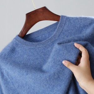 
New autumn and winter 100% pure cardigan for men's round neck thickened warm sweater loose cashmere base shirt