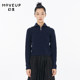 MOVEUP 2022 Autumn New Style High Collar Zipper Designer Short Sweater for Women