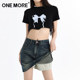 one more Wenmo denim short skirt for women in summer 2025 new skirt anti-exposure short skirt A-line hip skirt Y