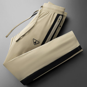 
Winter thickened waterproof warm pants, straight down pants, men's contrasting color micro-elastic outdoor micro-elastic hard-shell assault pants