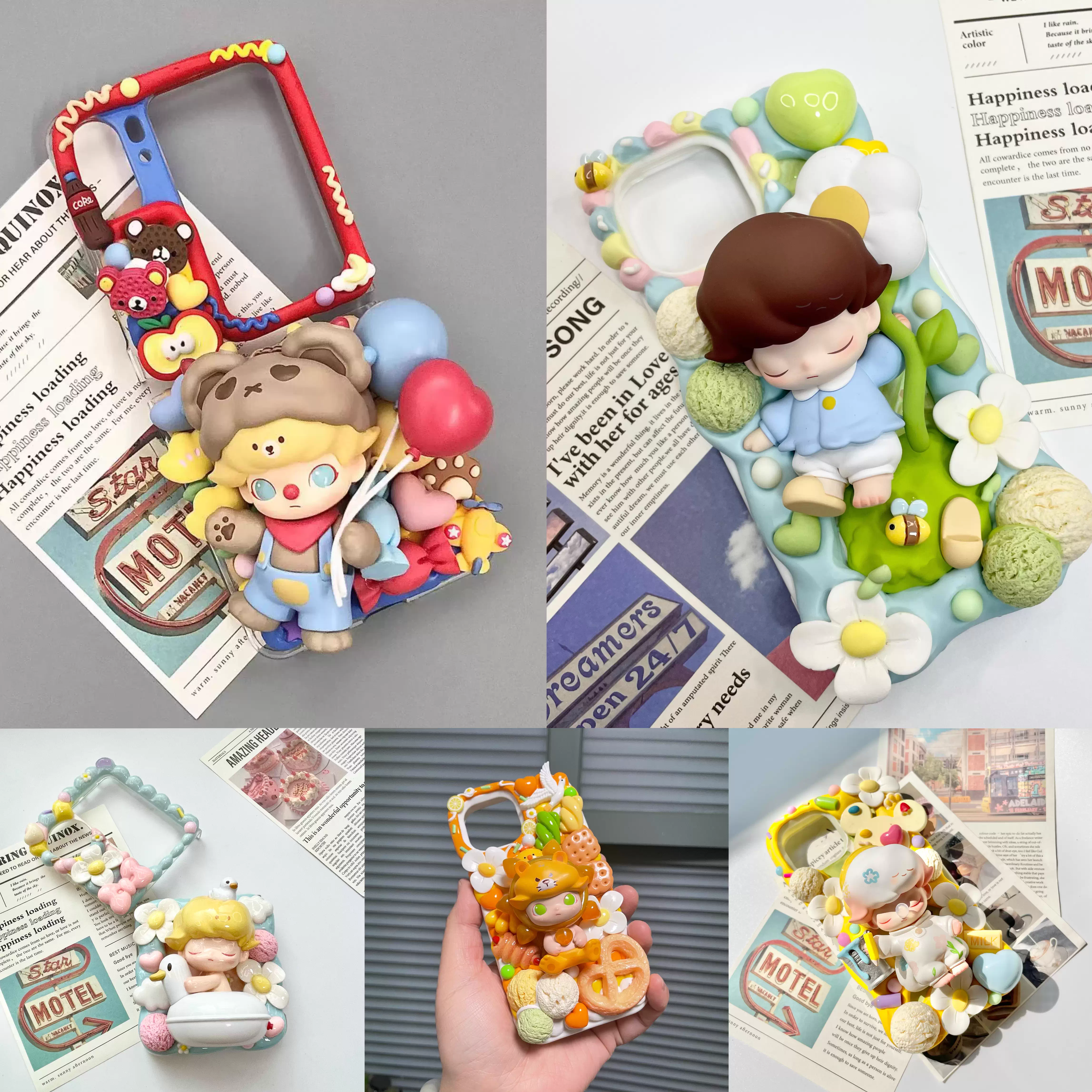 正版BabyZoraa捣蛋日记系列盲盒潮玩可爱小鬼奶油胶手机壳成品