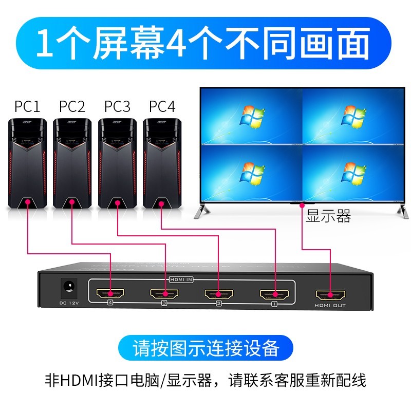 MAXTOR MT-SW041-B 4 HDMI  ȭ 4 IN 1  DNF 긯 ȭ й ȭ ġ -