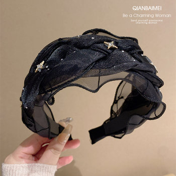 High-end Organya wide-edged temperament headband handmade