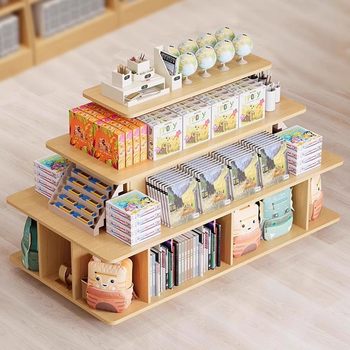 
Zhongdao display stand supermarket snack shelf multi-layer Duotou convenience store mother and baby toy book display cabinet display cabinet
